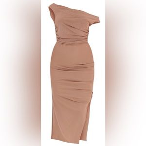 Nude Mesh Bodycon Dress